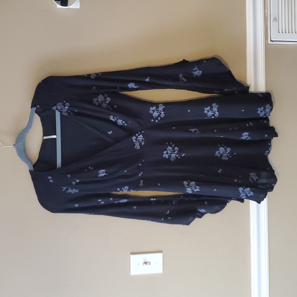 Free People Jasmine Floral Embroidered Mini Dress Size 0 - Picture 3 of 9